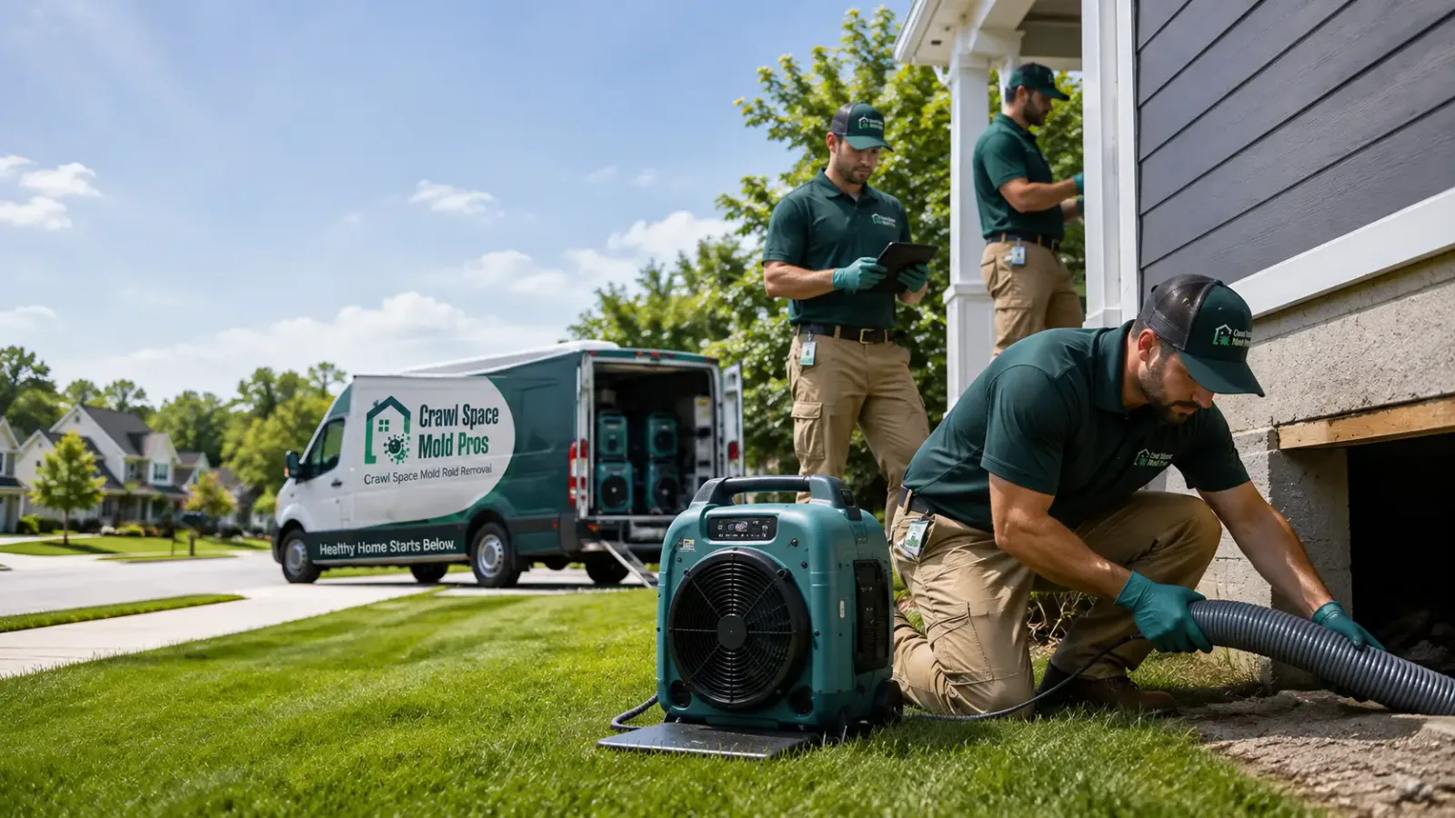 Crawl Space Mold Removal in Girard, IL